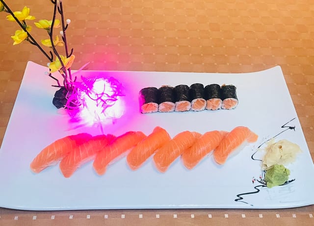 Salmon Sushi Dinner.