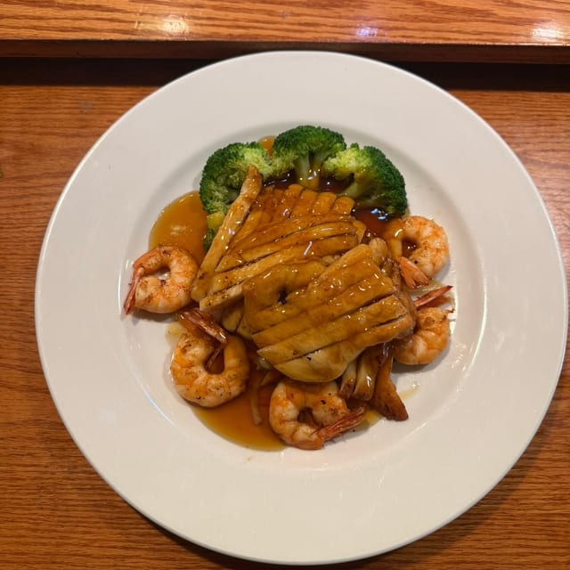 Combination Teriyaki (Chicken & Shrimp).