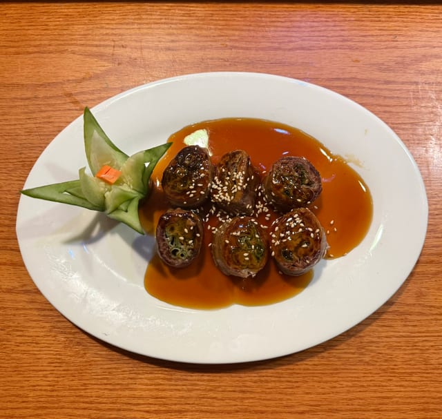 Beef Negimaki.