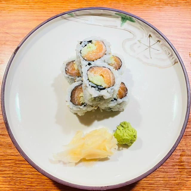 Salmon Cucumber Roll.