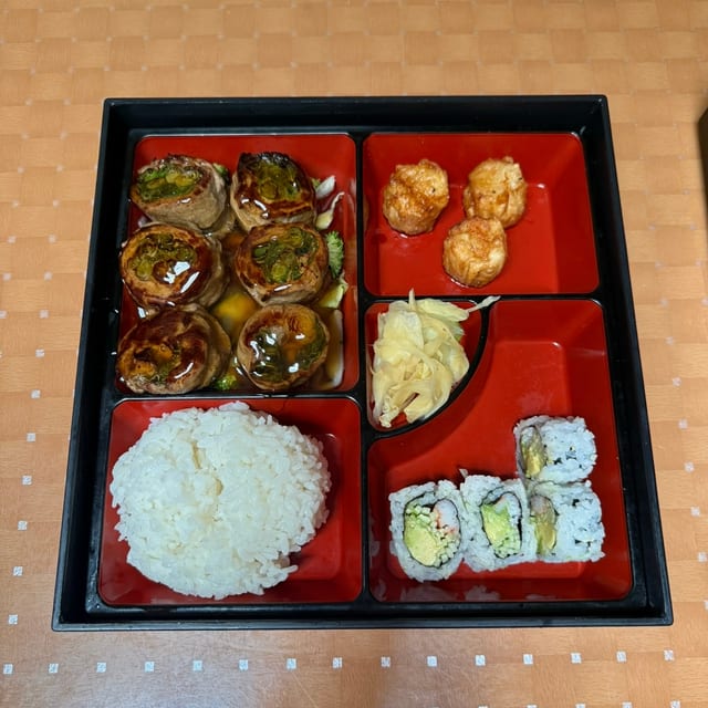 Beef Negimaki Lunch Special.