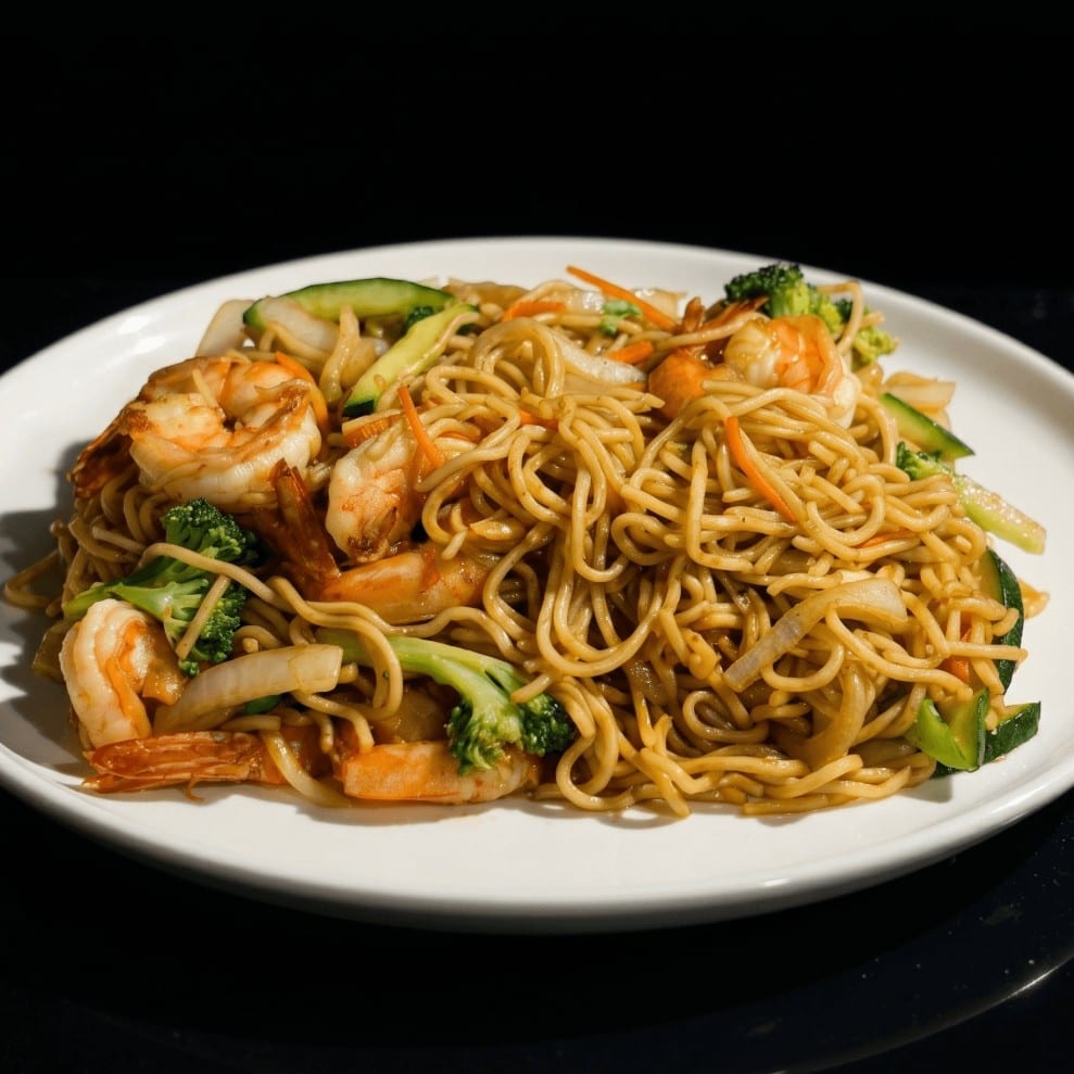 Shrimp Yakisoba Entree.